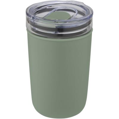 Image of Bello 420 ml glass tumbler with recycled plastic outer wall